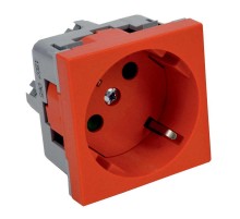 Розетка QUADRO со шторками  красная 16 A, 250 V AC QS 45X45 C (BB )  QS 45X45 C_BB  Kopos