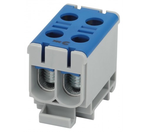 Клеммы силовые вводные КСВ  NO-224-138 двойная (KE66.2) 6-50 мм синяя "N"  Б0065583  ЭРА
