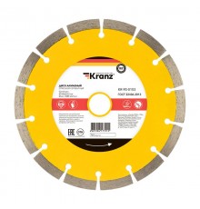 Диск алмазный отрезной сегментный 180x22.2 мм  KR-90-0103  Kranz