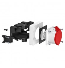 Укомплектованная модульная рамка с розеткой CEE 16A, белая  6119483  OBO Bettermann