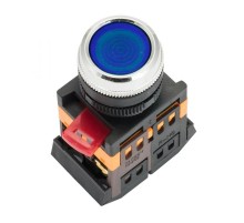 Кнопка ABLFS-22 с подсветкой синий NO+NC 230В EKF PROxima  ablfs-22-b  EKF