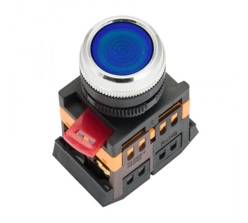 Кнопка ABLFS-22 с подсветкой синий NO+NC 230В EKF PROxima  ablfs-22-b  EKF