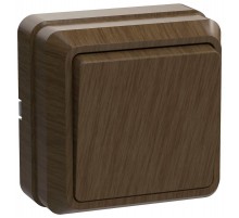 ОКТАВА дуб Выключатель 1-клавишный О/У 10А ВС20-1-0-ОД  EVO10-K04-10-DC  GENERICA