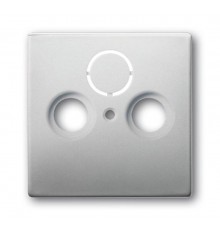 Накладка (центральная плата) для TV-R-SAT розетки, серия pur/сталь  1724-0-4271   2CKA001724A4271  ABB