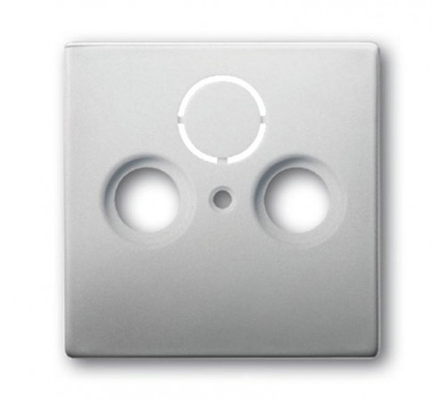 Накладка (центральная плата) для TV-R-SAT розетки, серия pur/сталь  1724-0-4271   2CKA001724A4271  ABB