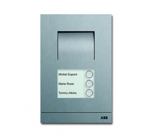Станция вызывная, аудио, трёхклавишная, цвет сталь  8300-0-0098   2CKA008300A0098  ABB