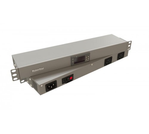 Hyperline TMP-230V/2w-RAL7035 Микропроцессорная контрольная панель,1U, для всех шкафов 19''  517048  Hyperline