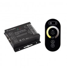 Контроллер ARL-4022-OVAL-MIX Black (12-24V, 2x10A, ПДУ, RF)  027155  Arlight