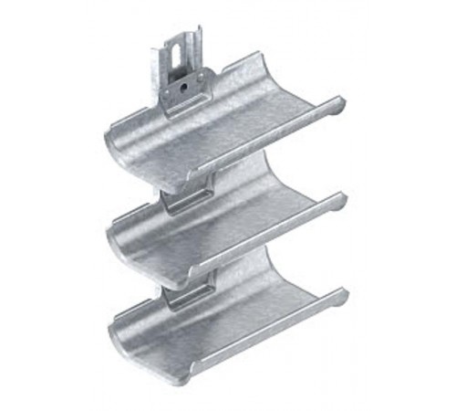 Кронштейн тоннельный на рейке 300 мм. 3 полки. (KTW 100 3 FT)  6006903  OBO Bettermann