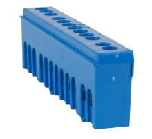 Шина нулевая с изолятором OptiKit  BB-I-N-DIN-14-6х9 синий  277955  КЭАЗ