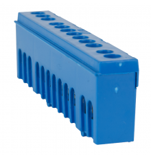 Шина нулевая с изолятором OptiKit  BB-I-N-DIN-8-6х9 синий  277961  КЭАЗ