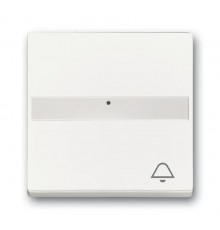 Клавиша для механизма 1-клавишного выключателя, поле для надписи, световод, ""ЗВОНОК"" Future/Axcent/Carat/Династия, белый бархат"  2CKA001731A4004