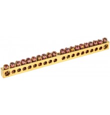 Шина PEN "земля-ноль" 8х12мм 20/1 (20групп/креп по цент)  YNN20-20-100  IEK