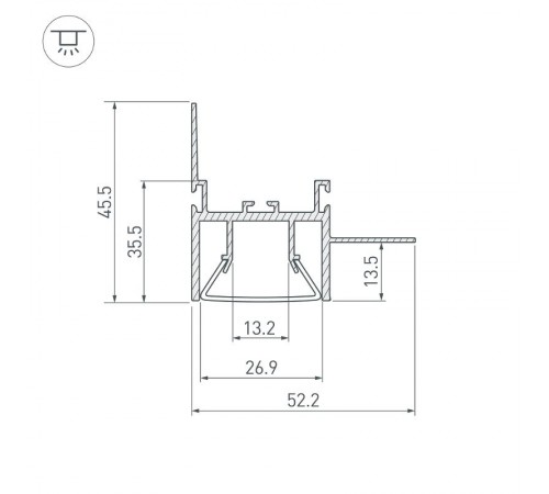 Профиль FOLED-WALL-2000  023865  Arlight