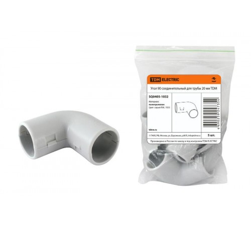 Угол 90 соед. для трубы 20 мм (5шт)  SQ0405-1032  TDM