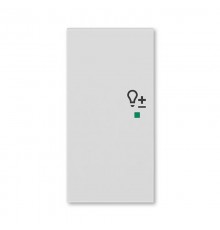 ABB Levit Серый Клавиша 2-ая левая с символом светорегулятора free@home  6220H-A02104 16  2CHH622104A4016  ABB