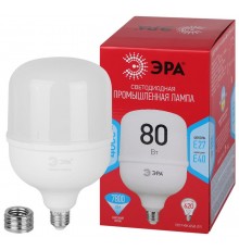 Лампа светодиодная  RED LINE LED POWER T140-80W-4000-E27/E40 R  80Вт колокол нейтральный белый свет   Б0063865  ЭРА