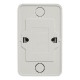 Рим Розетка 2-местная 10А без заземления белая с защ. штор. EKF  ENR10-102-100  EKF