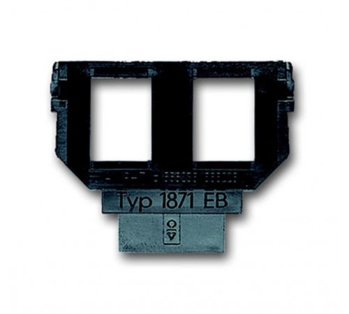 Суппорт (цоколь) для 2-х разъёмов AMP кат. 3 (6 или 8 пол.)  1764-0-0273   2CKA001764A0273  ABB