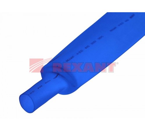 Термоусадочная трубка 40,0/20,0 мм, синяя, упаковка 10 шт. по 1 м  24-0006  REXANT