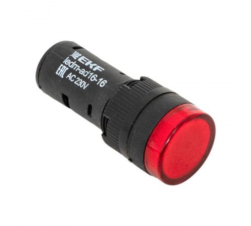 Матрица светодиодная AD16-16HS красный 230 В AC (16мм) EKF PROxima  ledm-ad16-16-r  EKF
