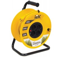 Удлинитель на катушке УК40 с т/з 4 места 2Р/40м 2х1,0 мм2 "Garden"  WKP23-10-04-40  IEK