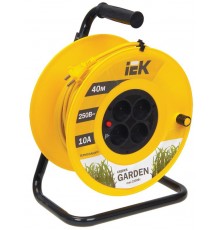 Удлинитель на катушке УК40 с т/з 4 места 2Р/40м 2х1,0 мм2 "Garden"  WKP23-10-04-40  IEK