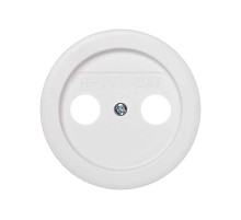 Simon 88 Накладка на телевизионную розетку R-TV+SAT цифровую, S88, белый  88097-30  Simon
