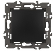 14-1103-05 Переключатель, 10АХ-250В, IP20, Эра Elegance, антрацит  Б0034227  ЭРА