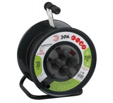 Удлинитель силовой ЭРА RMx-4es-3x1.5-30m-IP44(KG) на м. катушке c/з 4 гн 30м КГ 3х1.5  Б0046844  ЭРА