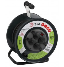 Удлинитель силовой ЭРА RMx-4es-3x1.5-30m-IP44(KG) на м. катушке c/з 4 гн 30м КГ 3х1.5  Б0046844  ЭРА