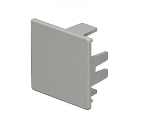 Торцевая заглушка кабельного канала WDK 40x40 мм (ПВХ,серый) (WDK HE40040GR)  6158773  OBO Bettermann