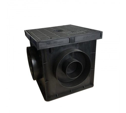 Колодец заземления контрольно-измерительный, 200х200х200 мм, пластик88203Ezetek