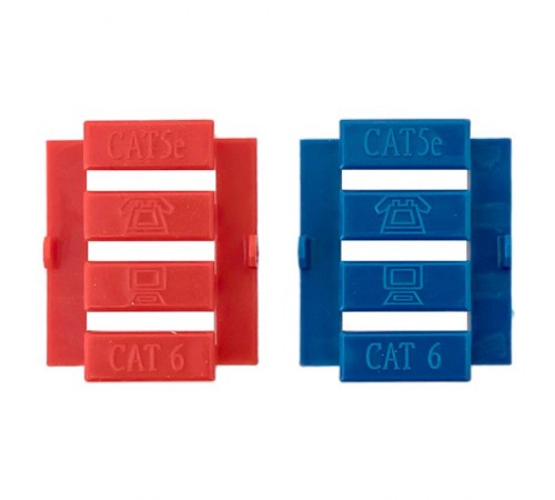 Вставка розеточная TERACOM PRO 45x45мм Mosaic на 1 мод Keystone со шторкой и маркером белая  TRP-INS-MOS-2M1P-WH  EKF