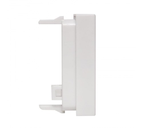 Вставка розеточная TERACOM PRO 45x22,5мм Mosaic на 1 мод со шторкой и маркером белая  TRP-INS-MOS-1M1P-WH  EKF