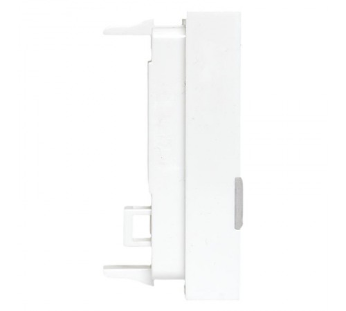 Вставка розеточная TERACOM PRO 45x22,5мм Mosaic на 1 мод со шторкой и маркером белая  TRP-INS-MOS-1M1P-WH  EKF