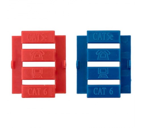 Вставка розеточная TERACOM PRO 45x45мм Mosaic на 1 мод Keystone со шторкой и маркером белая  TRP-INS-MOS-2M1P-WH  EKF