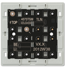 KNX кнопочный модуль с интегрированным шинным сопряжением, "стандарт", 1-4 группы 4073TSM Jung