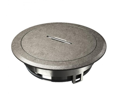 Лючок GES R2T пылевлагостойкий IP66, IK10, нагрузка 2039 кг, 40х140 мм (металл оксидированный) тубус  7408859  OBO Bettermann