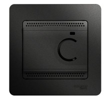 Glossa Антрацит Термостат электронный теплого пола с датчиком, от +5 до +50°C, 10A (в сборе)  GSL000738  SE