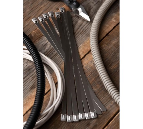 Хомут AISI 304 из нержавеющей стали, 7.9x200 (100 шт.) FlexLock PROximaplc-fl-tss-304-7.9x200EKF