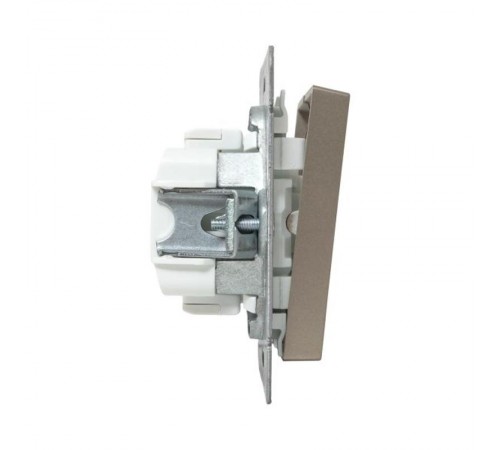 Механизм выключателя, двухклавишный, шампань Эпика  UP1-SWC-20 EKF