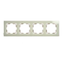 Рамка 4-местная, стекло, серия Катрин, GFR00-7004-07, дымчатый  49037  STEKKER