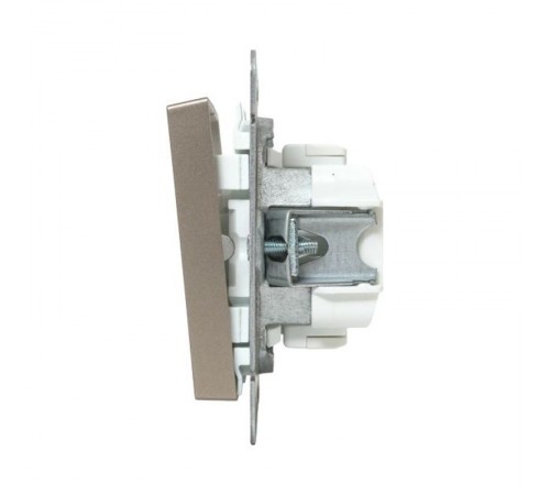 Механизм выключателя, двухклавишный, шампань Эпика  UP1-SWC-20 EKF