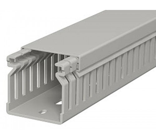 Распределительный кабельный канал LK4 40x40x2000 мм (ПВХ,серый) (LK4 40040)  6178012  OBO Bettermann
