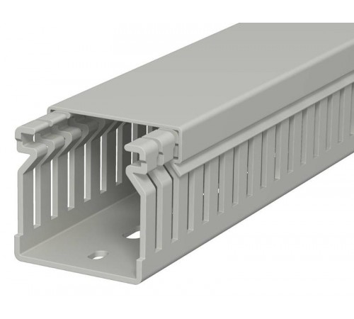 Распределительный кабельный канал LK4 40x40x2000 мм (ПВХ,серый) (LK4 40040)  6178012  OBO Bettermann