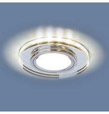 Светильник точечный встраиваемый 2227 MR16 SL зеркальный/серебро (8060 MR16 SL) с подсветкой  a044294  Elektrostandard