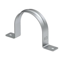 Крепежная скоба металл. двухлапковая 63mm (605 63 ALU)  1017997  OBO Bettermann