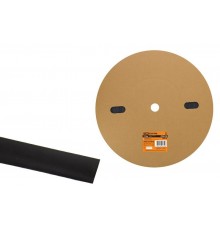 Термоусаживаемая трубка ТУТнг 20/10 черная (100 м/ролл)   SQ0518-0056  TDM