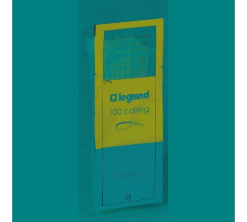 Монтажный хомут Colring для маркировки кабеля - полиамид 6/6 - ширина 4,6 мм - длина 180 мм - бесцветный  032063  Legrand